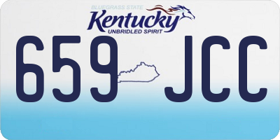 KY license plate 659JCC