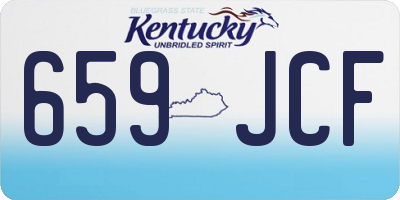 KY license plate 659JCF