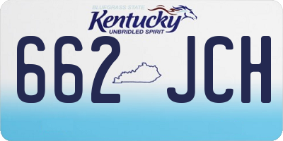 KY license plate 662JCH