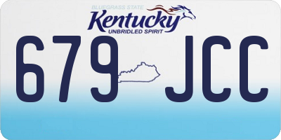 KY license plate 679JCC