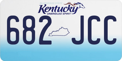 KY license plate 682JCC