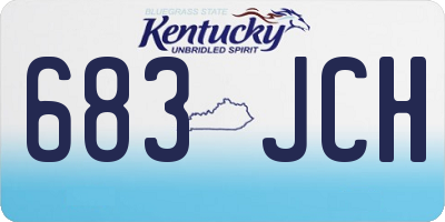 KY license plate 683JCH