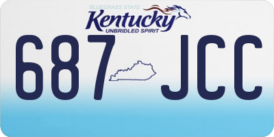 KY license plate 687JCC