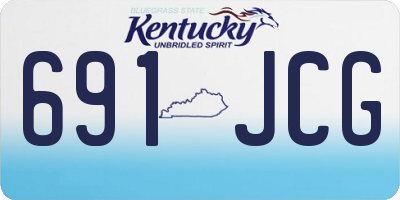 KY license plate 691JCG