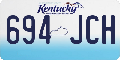 KY license plate 694JCH