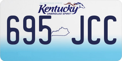 KY license plate 695JCC