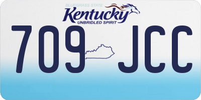 KY license plate 709JCC
