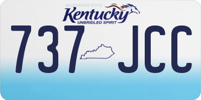 KY license plate 737JCC
