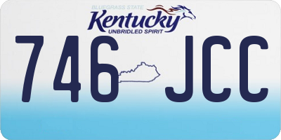 KY license plate 746JCC