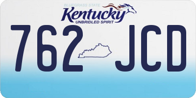 KY license plate 762JCD