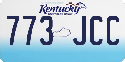 KY license plate 773JCC