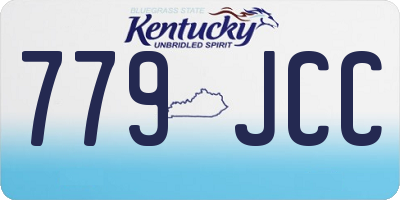KY license plate 779JCC