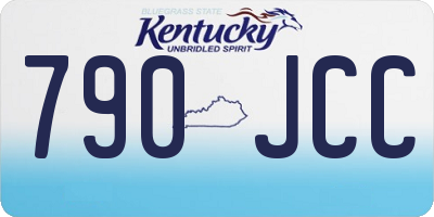 KY license plate 790JCC
