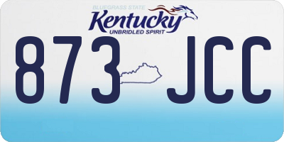 KY license plate 873JCC