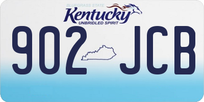 KY license plate 902JCB