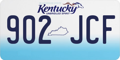 KY license plate 902JCF