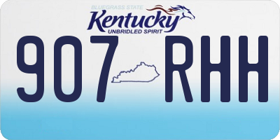 KY license plate 907RHH