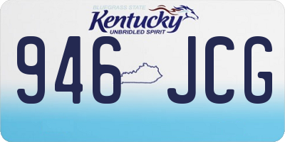 KY license plate 946JCG