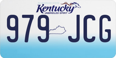 KY license plate 979JCG