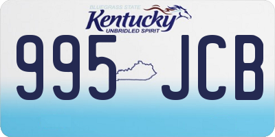 KY license plate 995JCB