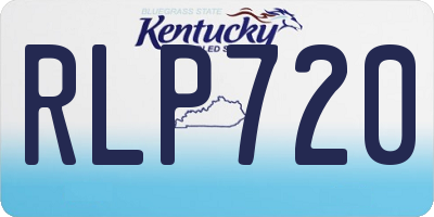 KY license plate RLP720