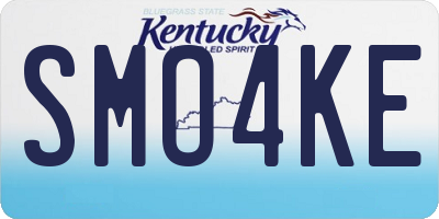 KY license plate SMO4KE