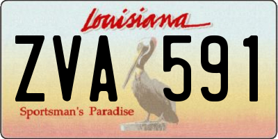 LA license plate ZVA591