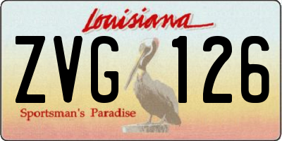 LA license plate ZVG126
