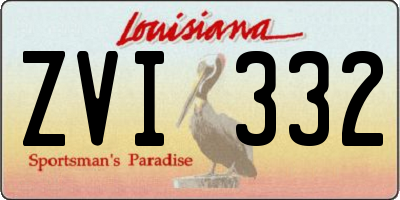 LA license plate ZVI332