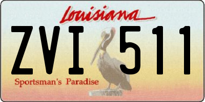 LA license plate ZVI511