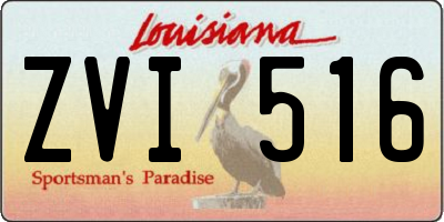 LA license plate ZVI516