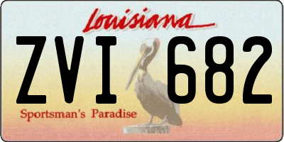 LA license plate ZVI682