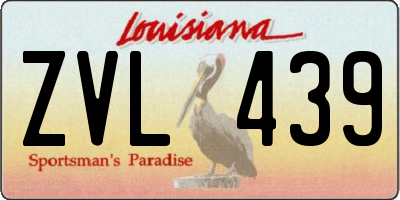 LA license plate ZVL439
