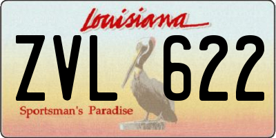 LA license plate ZVL622