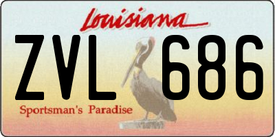 LA license plate ZVL686