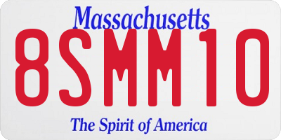 MA license plate 8SMM10