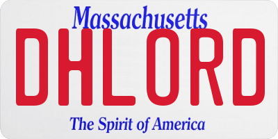 MA license plate DHLORD