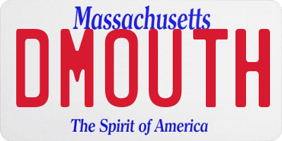 MA license plate DMOUTH
