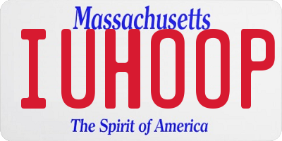 MA license plate IUHOOP