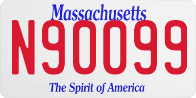 MA license plate N90099