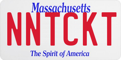 MA license plate NNTCKT