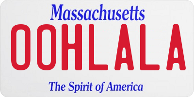 MA license plate OOHLALA