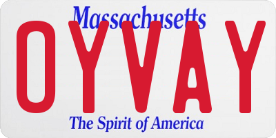 MA license plate OYVAY