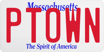 MA license plate PTOWN