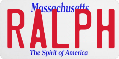 MA license plate RALPH