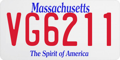 MA license plate VG6211