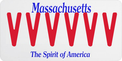 MA license plate VVVVVV