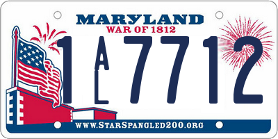 MD license plate 1AL7712