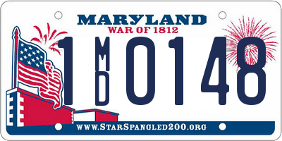 MD license plate 1MD0148