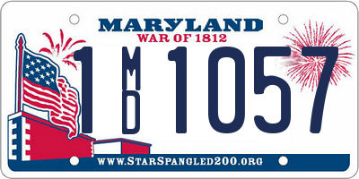 MD license plate 1MD1057